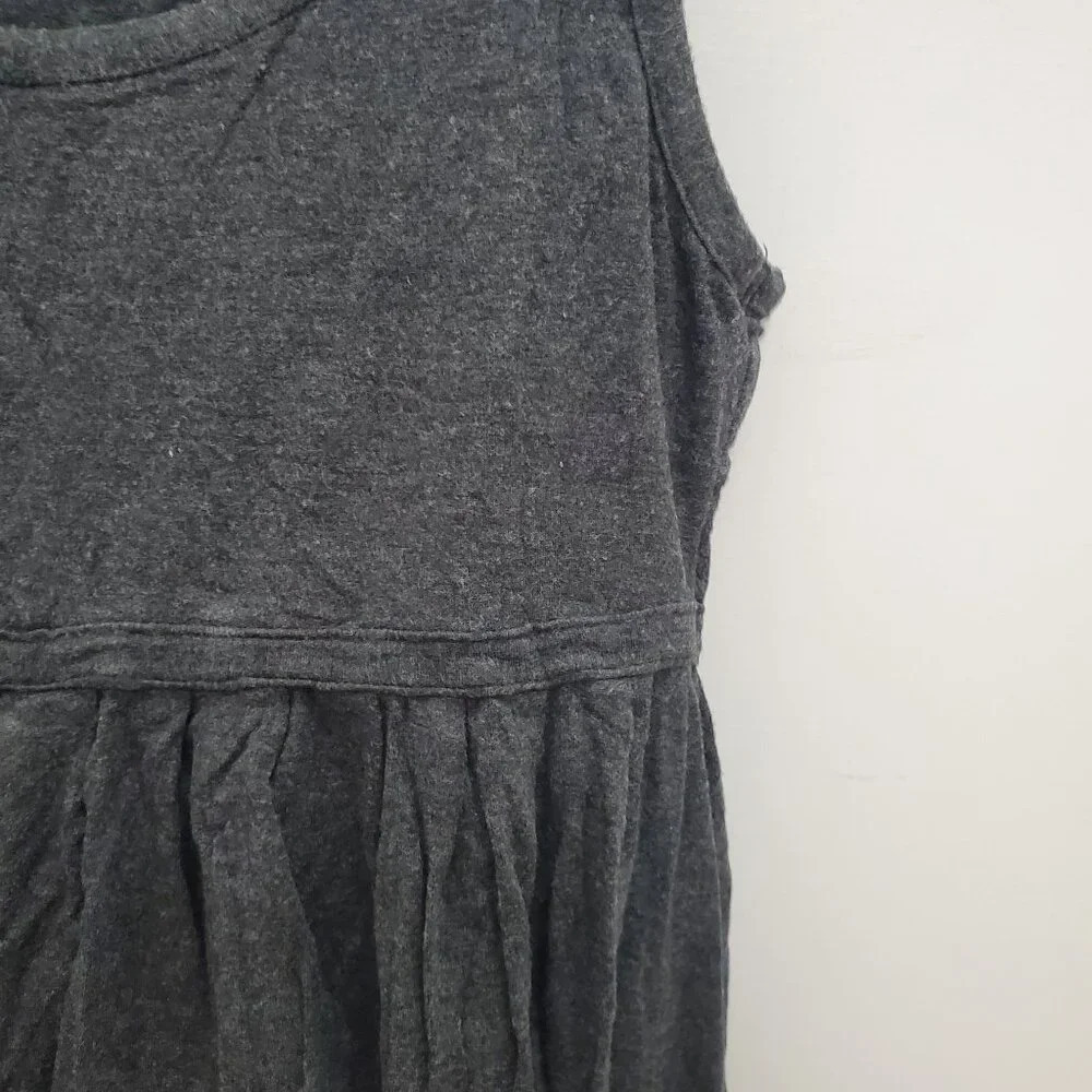 Mercer & Madison Women's Charcoal Thick Jersey Knit Sleeveless Midi Dress Sz M - Picture 2 of 6